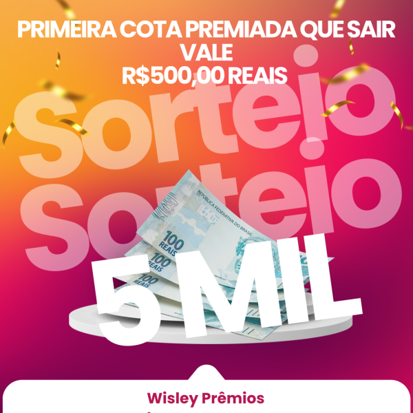 R$ 5000,00 reais no Pix